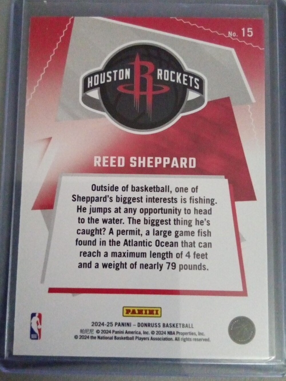 Panini Reed Sheppard Rookie Cards - Red Accents - Picture 4 of 14